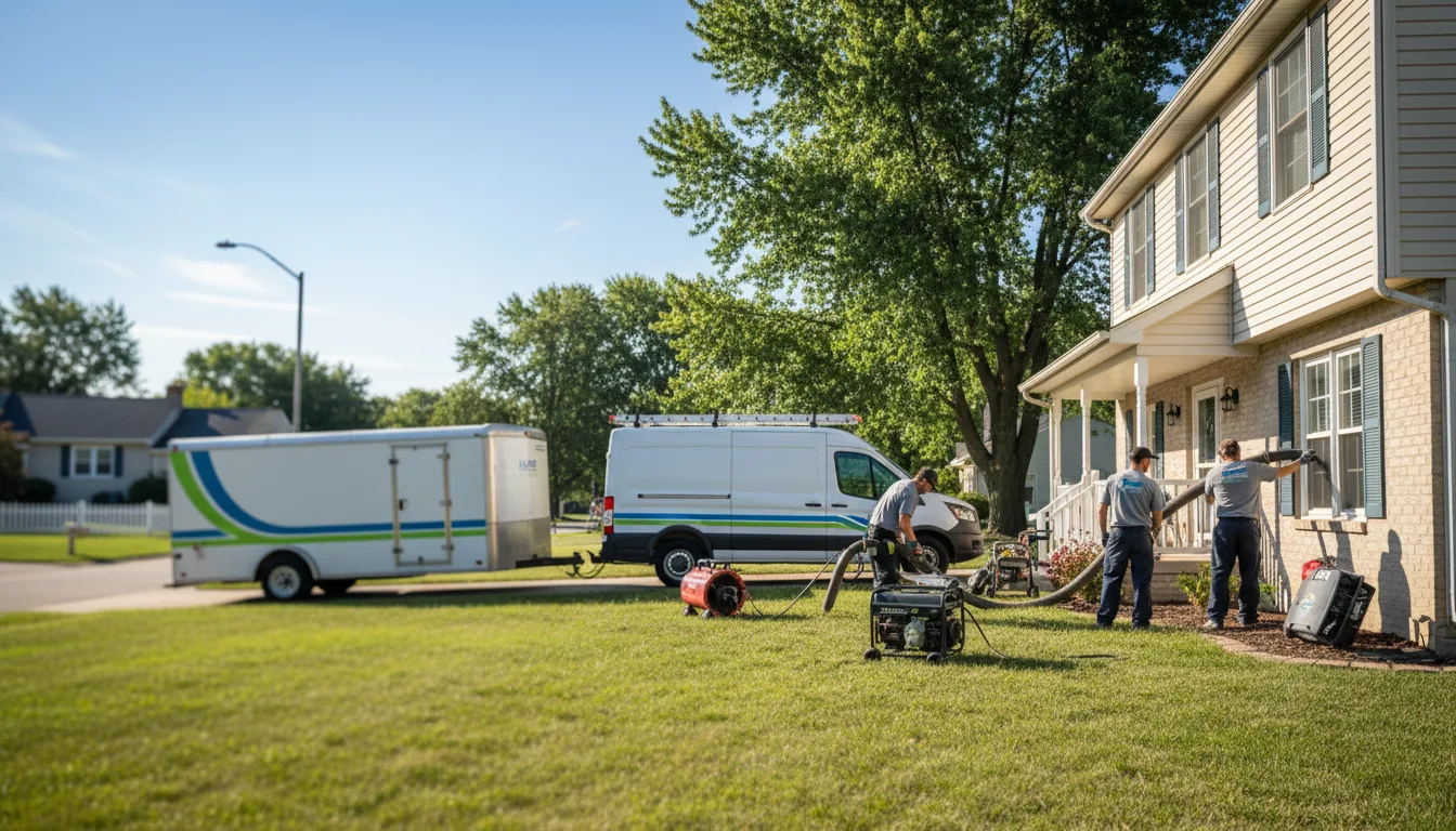 Flooded Basement Restoration And Cleanup With Repair in Creve Coeur, IL near me